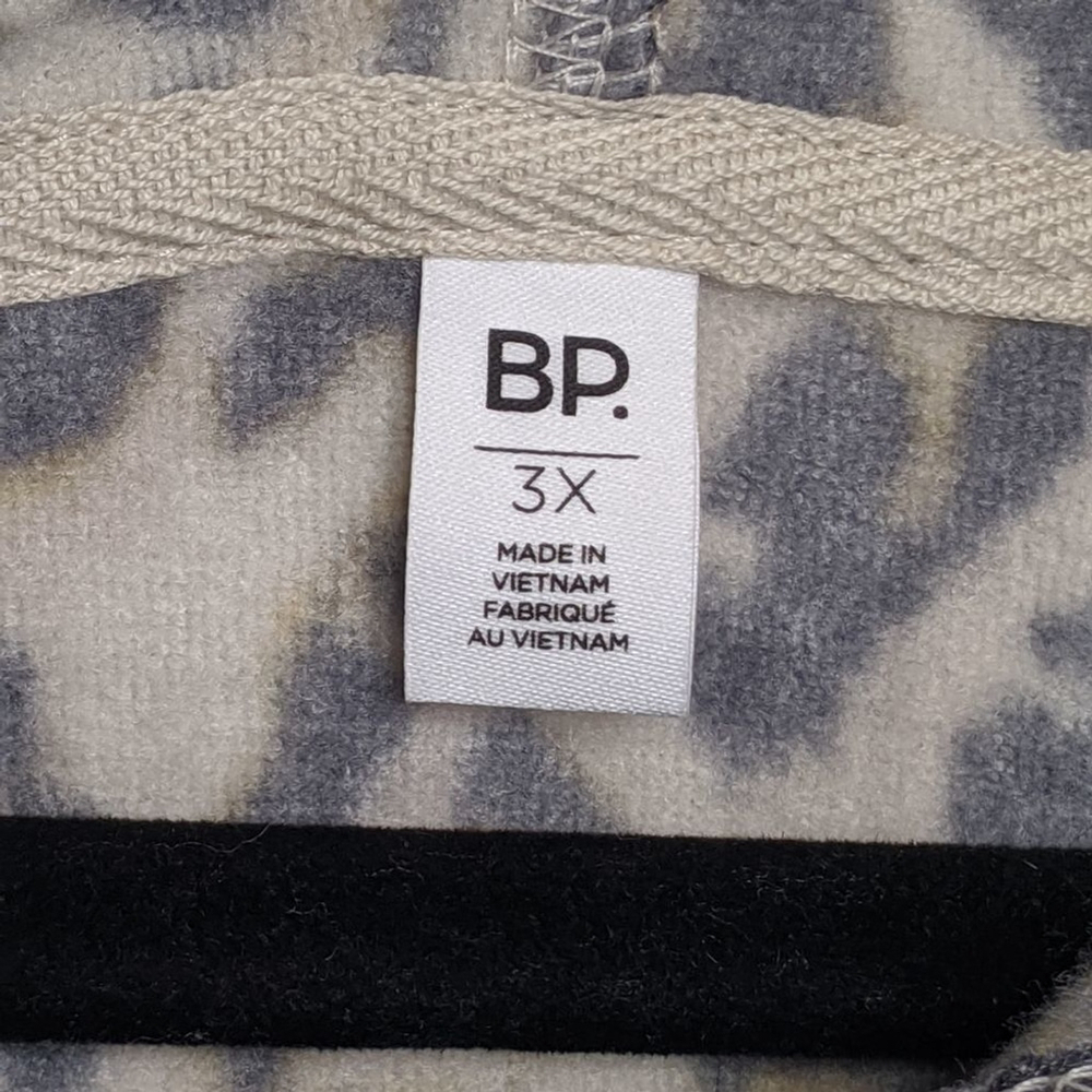 BP. Cropped Leopard Print Pullover Hoodie - Picture 7 of 10